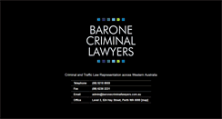 Desktop Screenshot of baronecriminallawyers.com.au