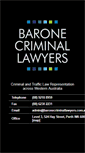 Mobile Screenshot of baronecriminallawyers.com.au